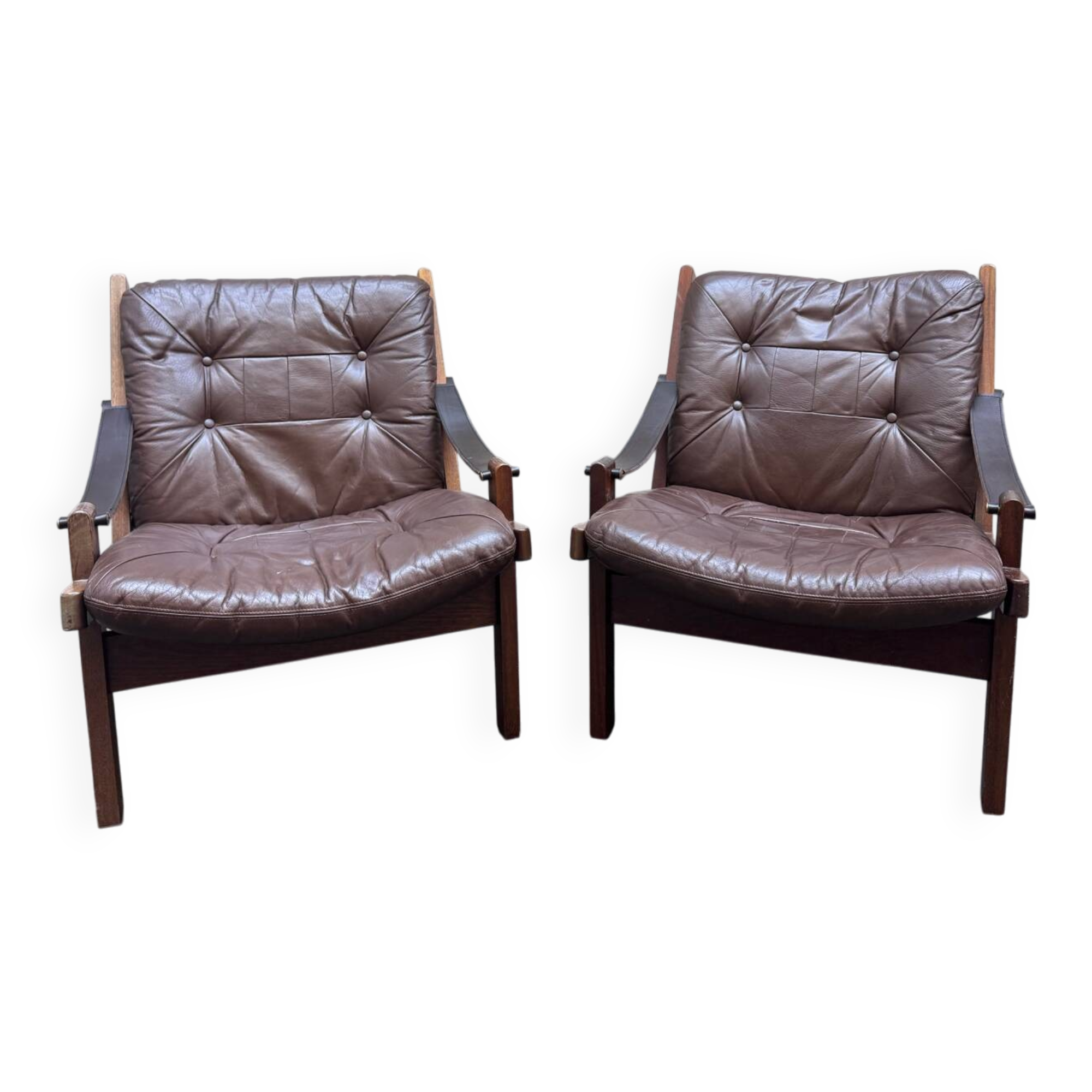 Chaise vintage Torbjørn Afdal "Hunter" pour Bruksbo, 1960