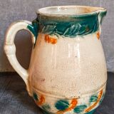 Antique dragonfly slip pitcher