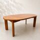 Large extendable table from Maison Regain in solid elm.
