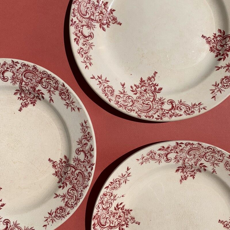 Set of 5 flat plates Iron Earth