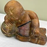 Serres-livres en bois sculpté