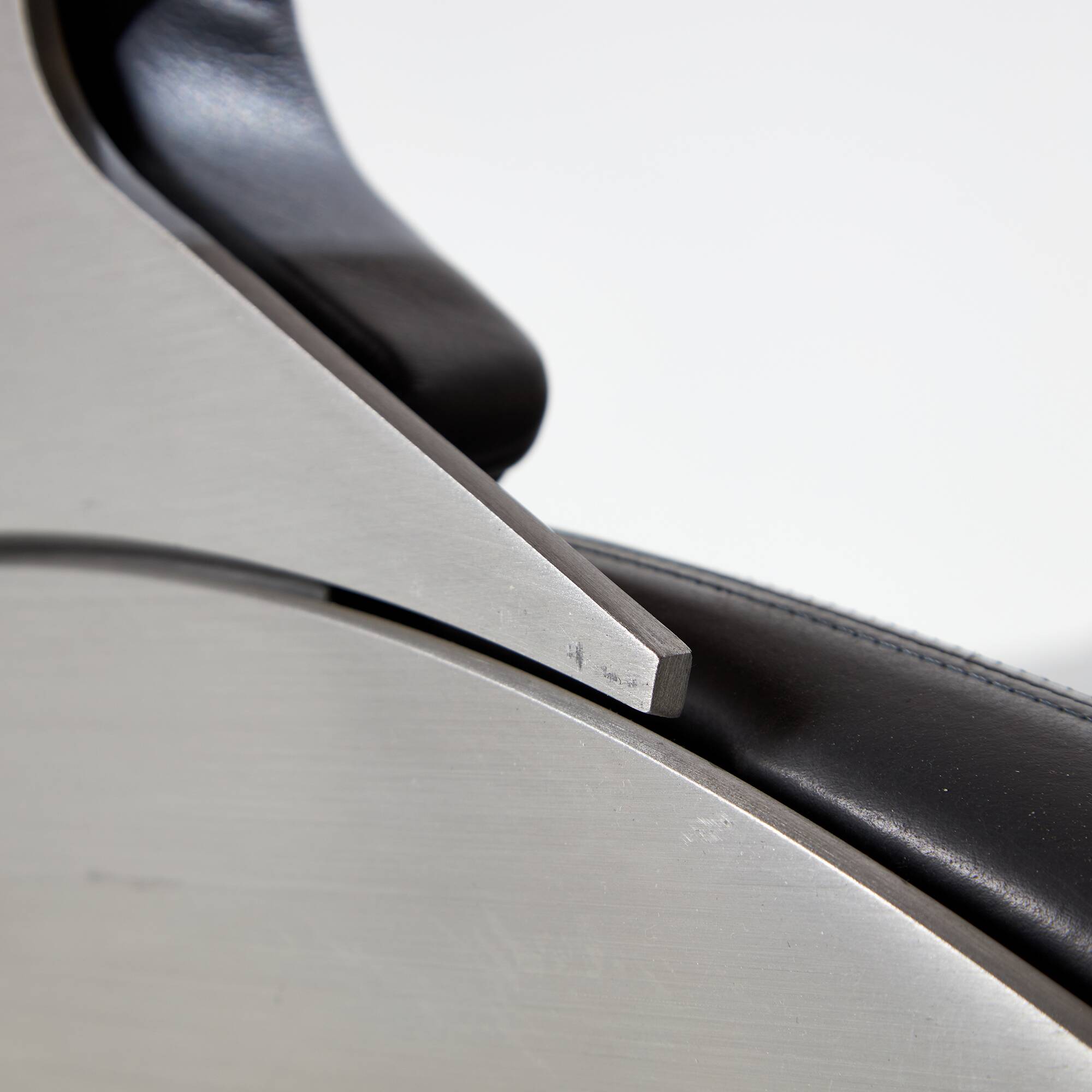 Chaise argentée par hadi teherani pour interstuhl (mk10281)