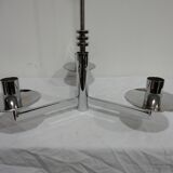 Chandelier 70s chrome metal