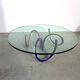 Murano glass coffee table by Maurice Barilone, 1980s