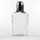 Art Deco hip flask, crystal, France, 1930s