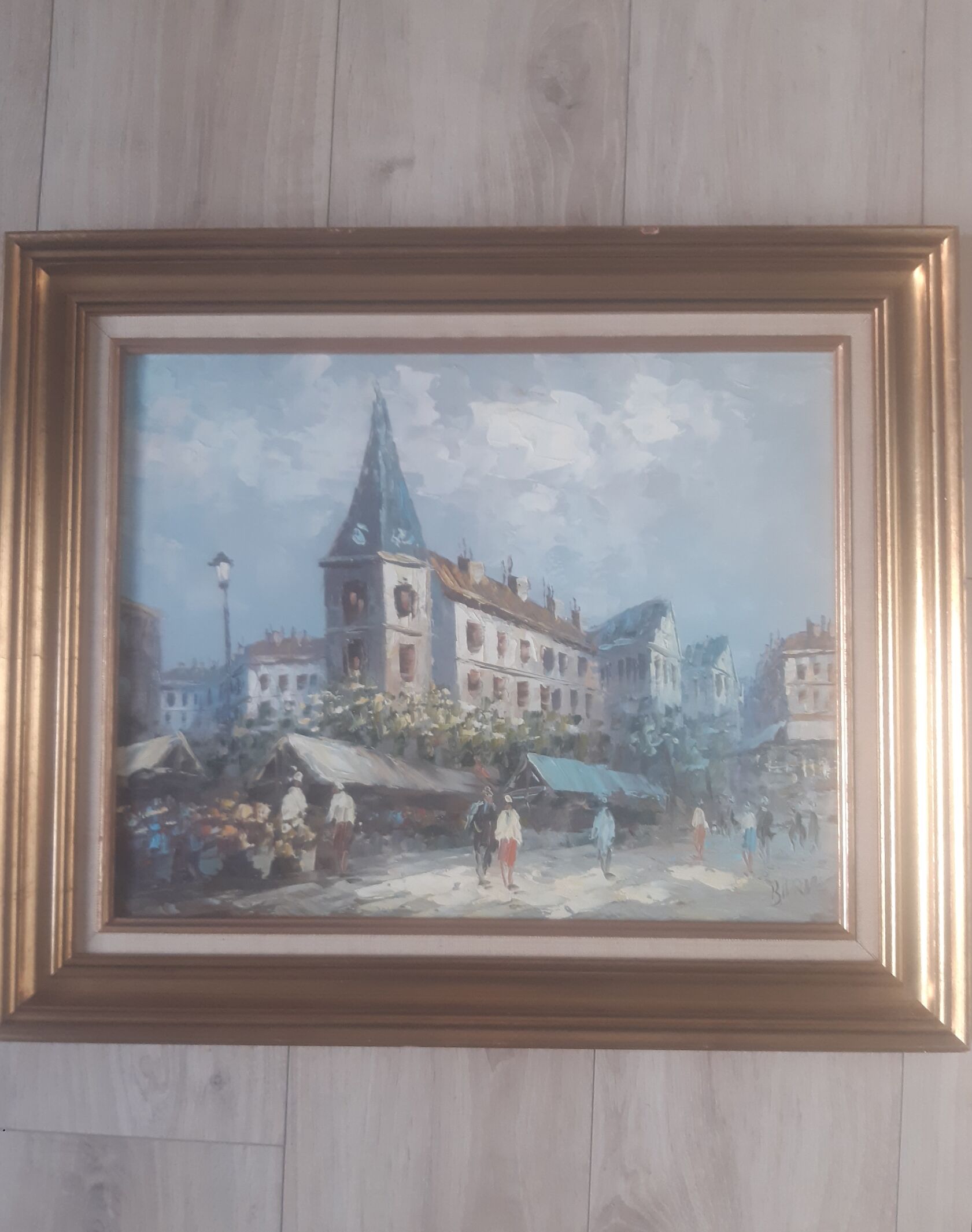 Street scene painting