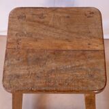Old Burmese teak workshop stool