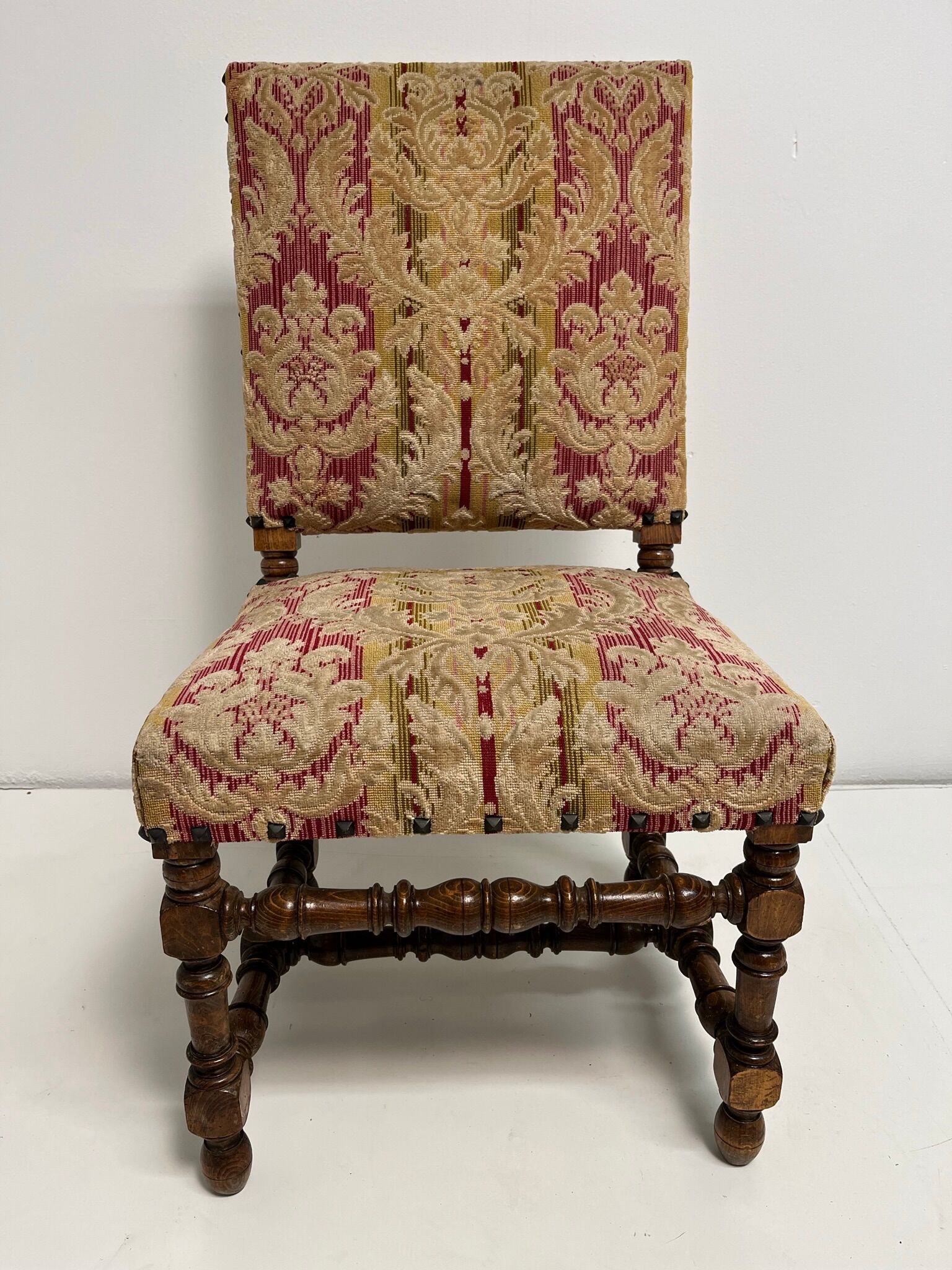 Louis XIII style walnut chair