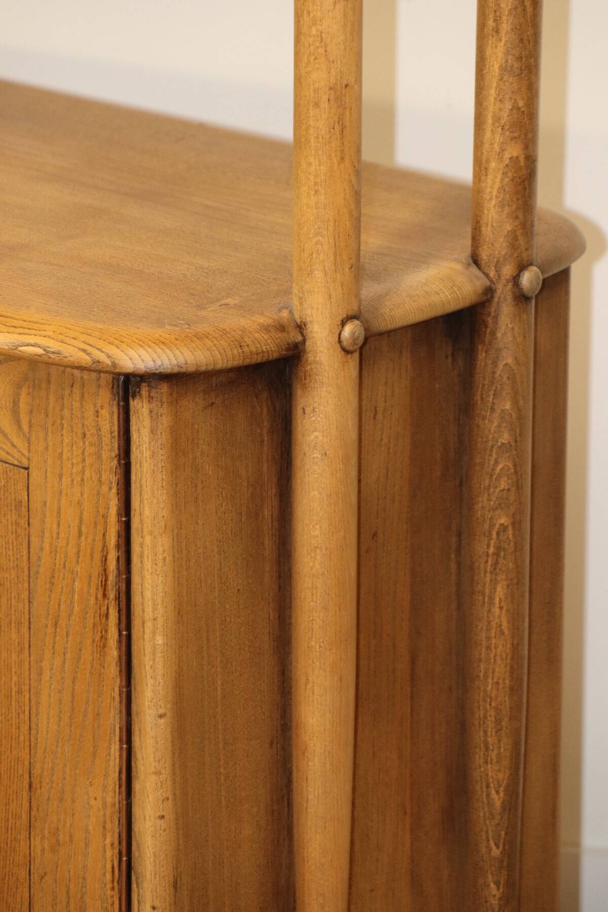 Vintage Ercol wooden bookcase, 1960