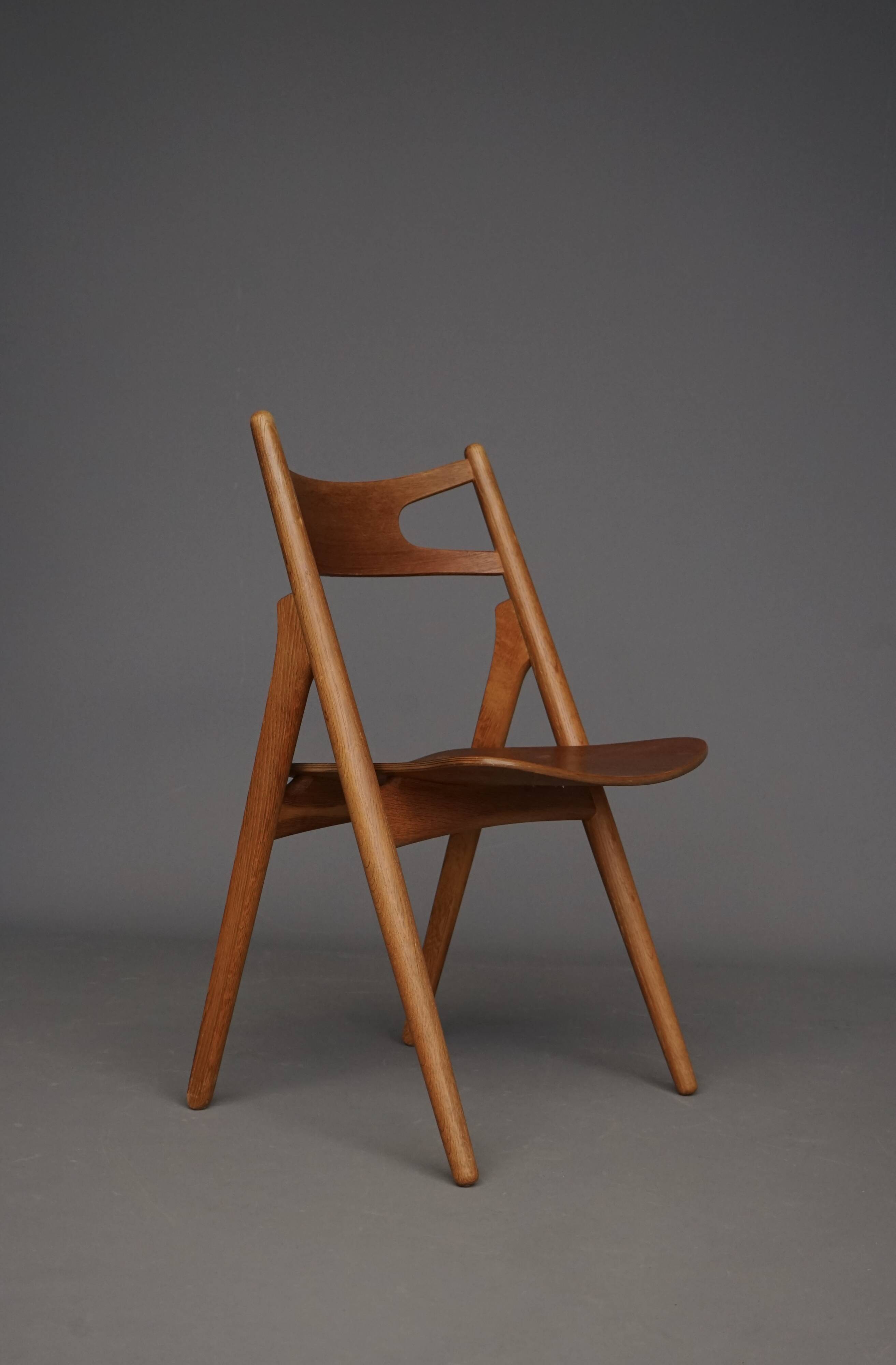 Chaises CH29 Sawbuck par Hans Wegner pour Carl Hansen & Son. Lot de 4