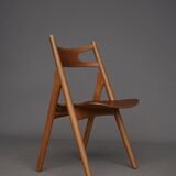 Chaises CH29 Sawbuck par Hans Wegner pour Carl Hansen & Son. Lot de 4