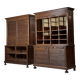 2 x oak filing cabinets ca. 1900
