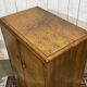 1950s English sideboard with drawers, Art Deco style, in walnut burl.