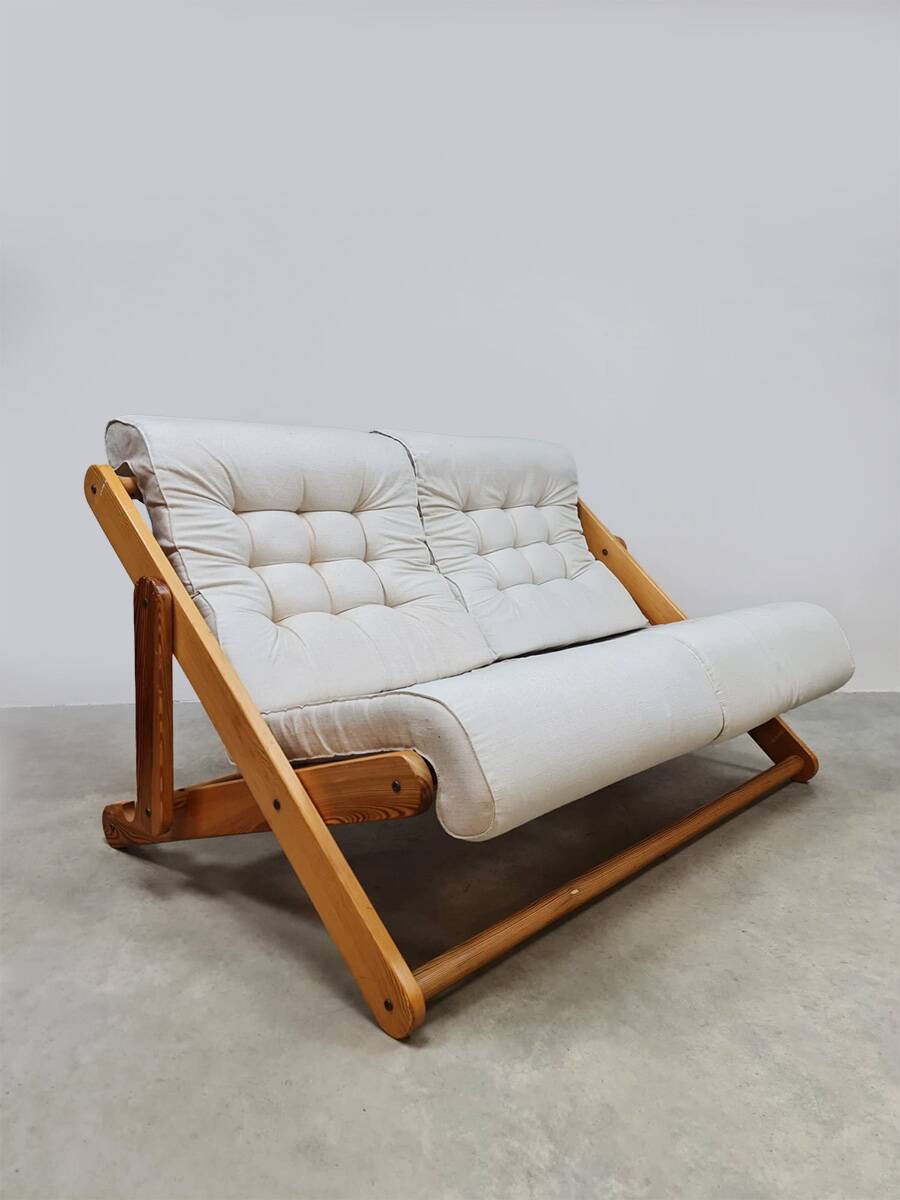 Vintage Swedish folding sofa