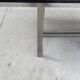 Table de salle à manger marbre pieds inox