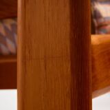 Three-seater teak sofa