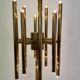 Mid-century design brass floor lamp, 1980s in style of Gaetano Sciolari