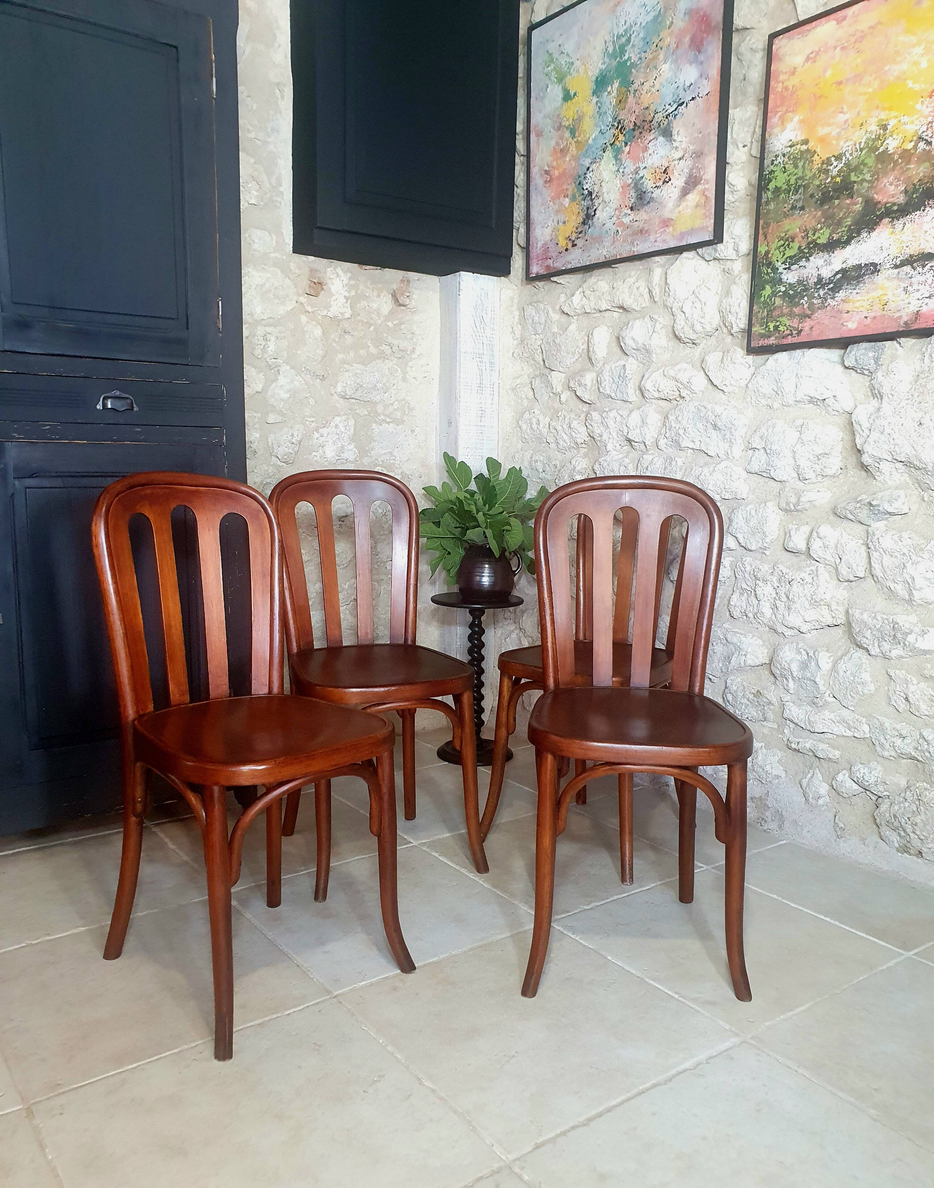 Lot de 4 chaises Bistrot Fischel