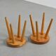 Pair of pine stools by René Martin, France, circa 1965