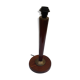 Pied de lampe de bureau en acajou h 44,5 cm