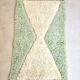 Green handmade decorative rug size 150 x 150 cm