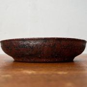 Ashtray or bowl in brutalist studio pottery by Gerhard Liebenthron, mid-century, 1960s, 1968.