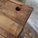 School desk wood 2 places