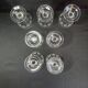 7 Baccarat wine glasses shape 11965 with matte engraving 12117.