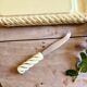 Vintage Yellow and Gold Ceramic Cheese Board