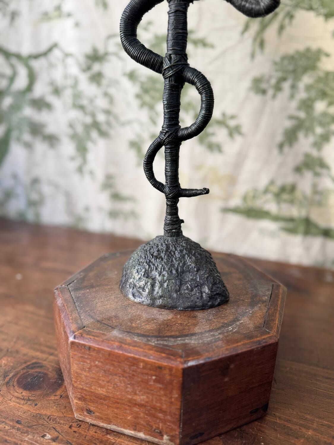 Bronze sculpture by Christian Jaccard: "Caduceus" – limited edition