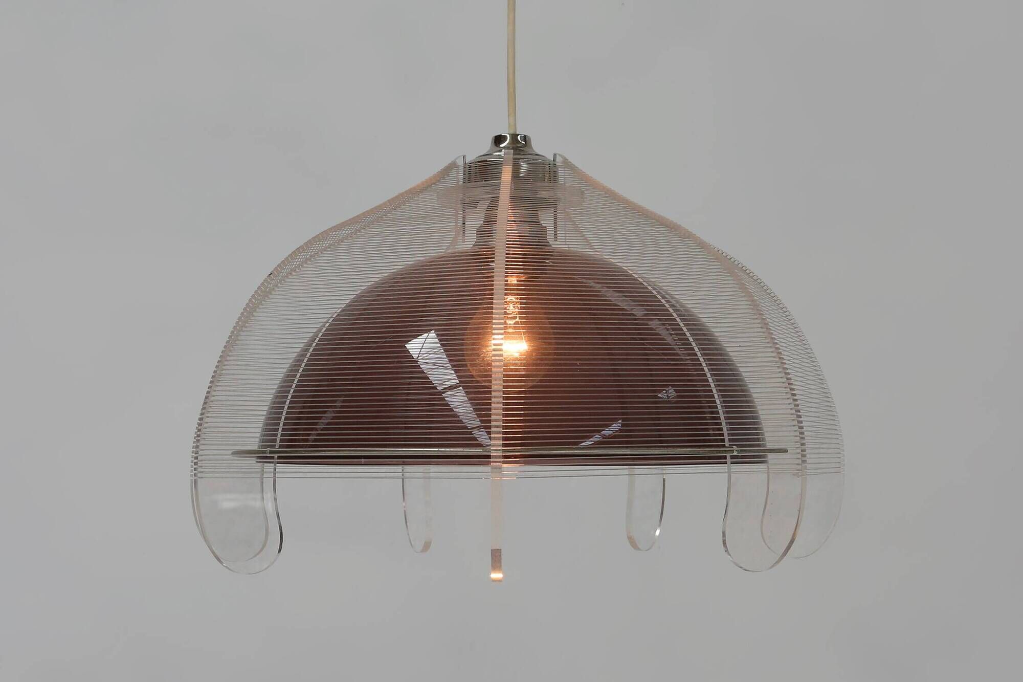 Wire pendant lamp by Paul Secon for Sompex, Germany, 1960s
