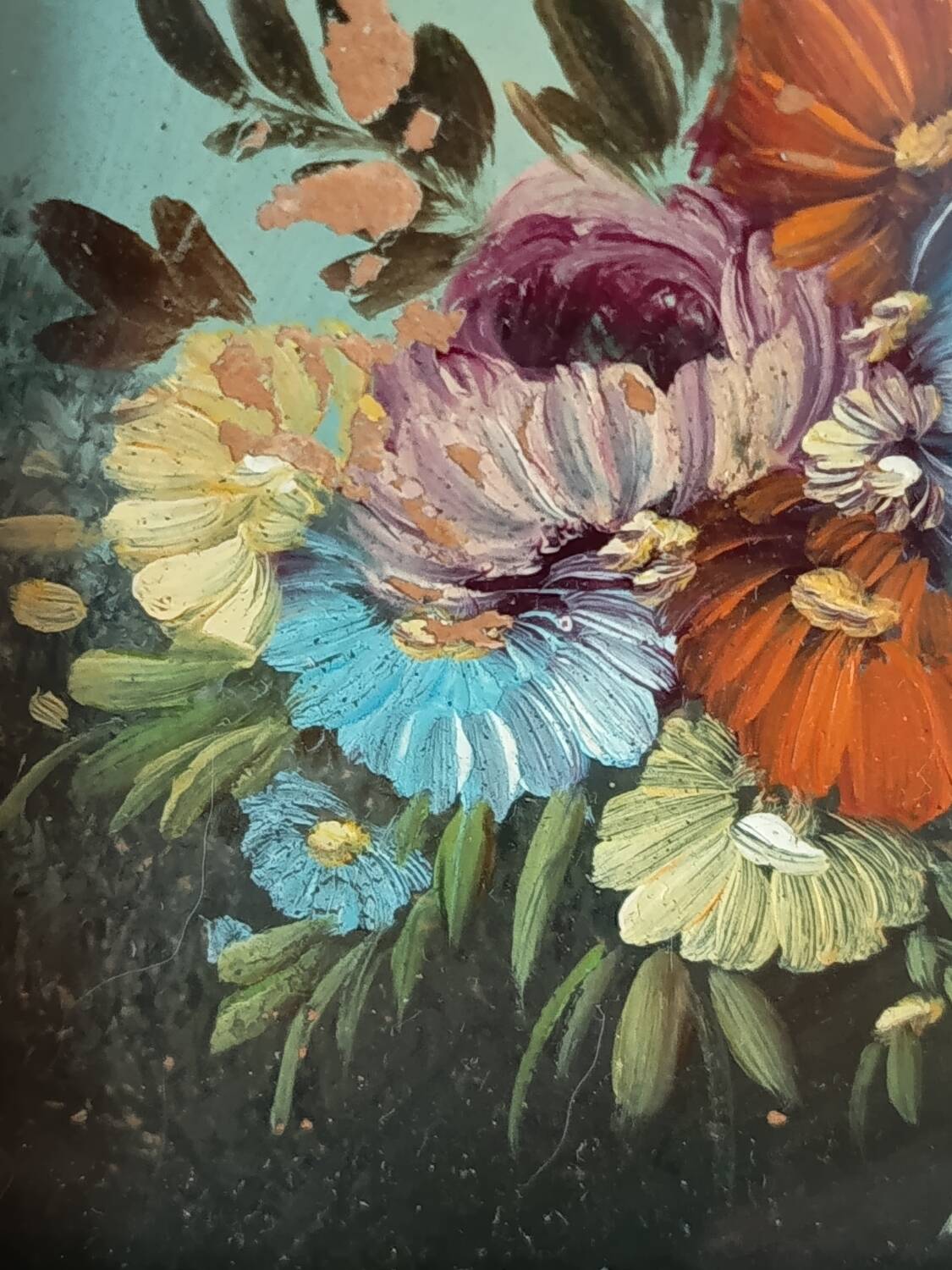 Acrylic floral painting