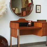 Dressing table - round mirror - 60s