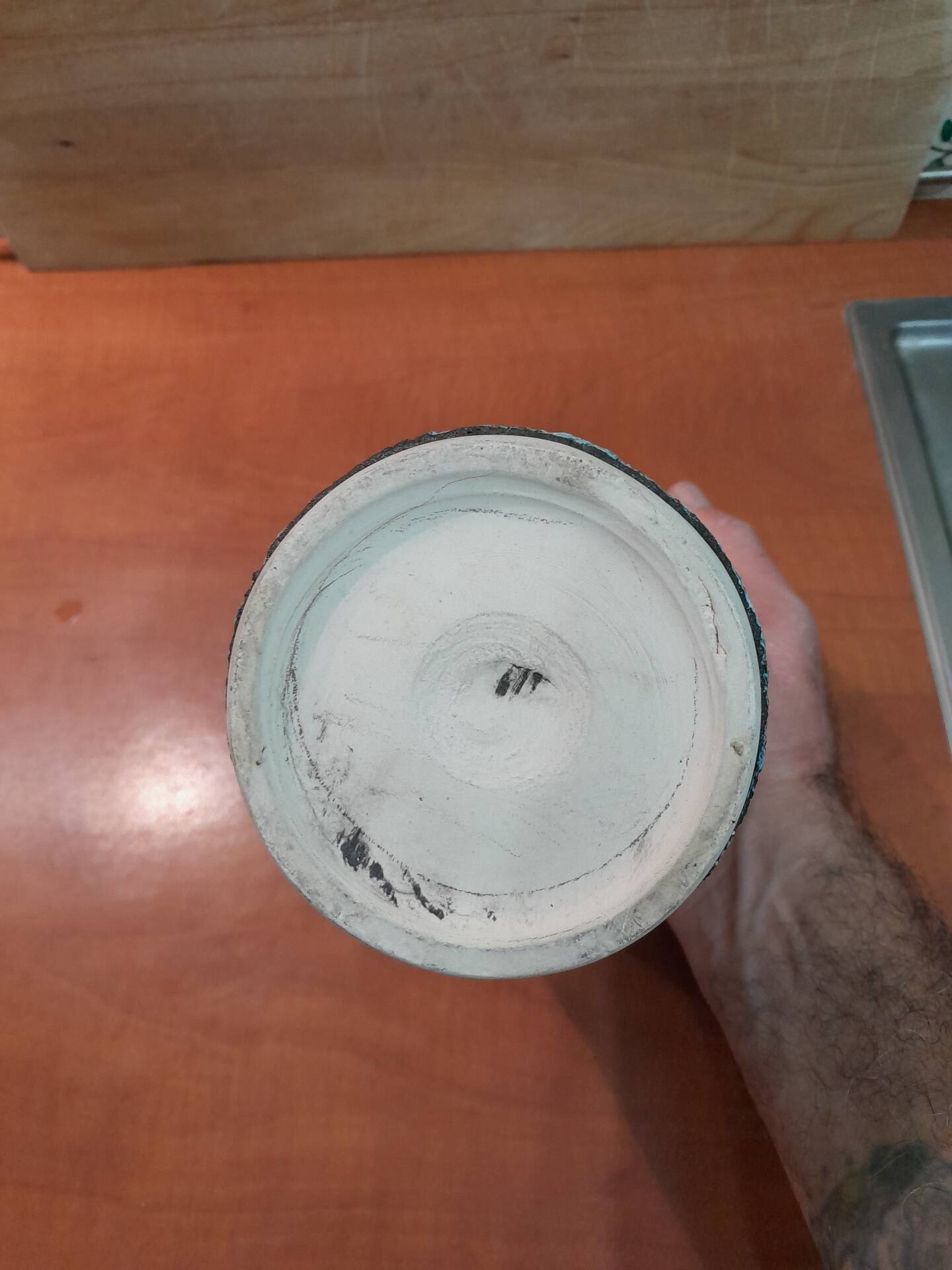 Vintage Vallauris vase "Sea Foam" Fat Lava