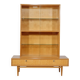 Vitrine en bois de cerisier des années 1960 et 1970, meuble design MCM