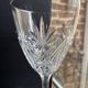 4 verres en cristal taillé
