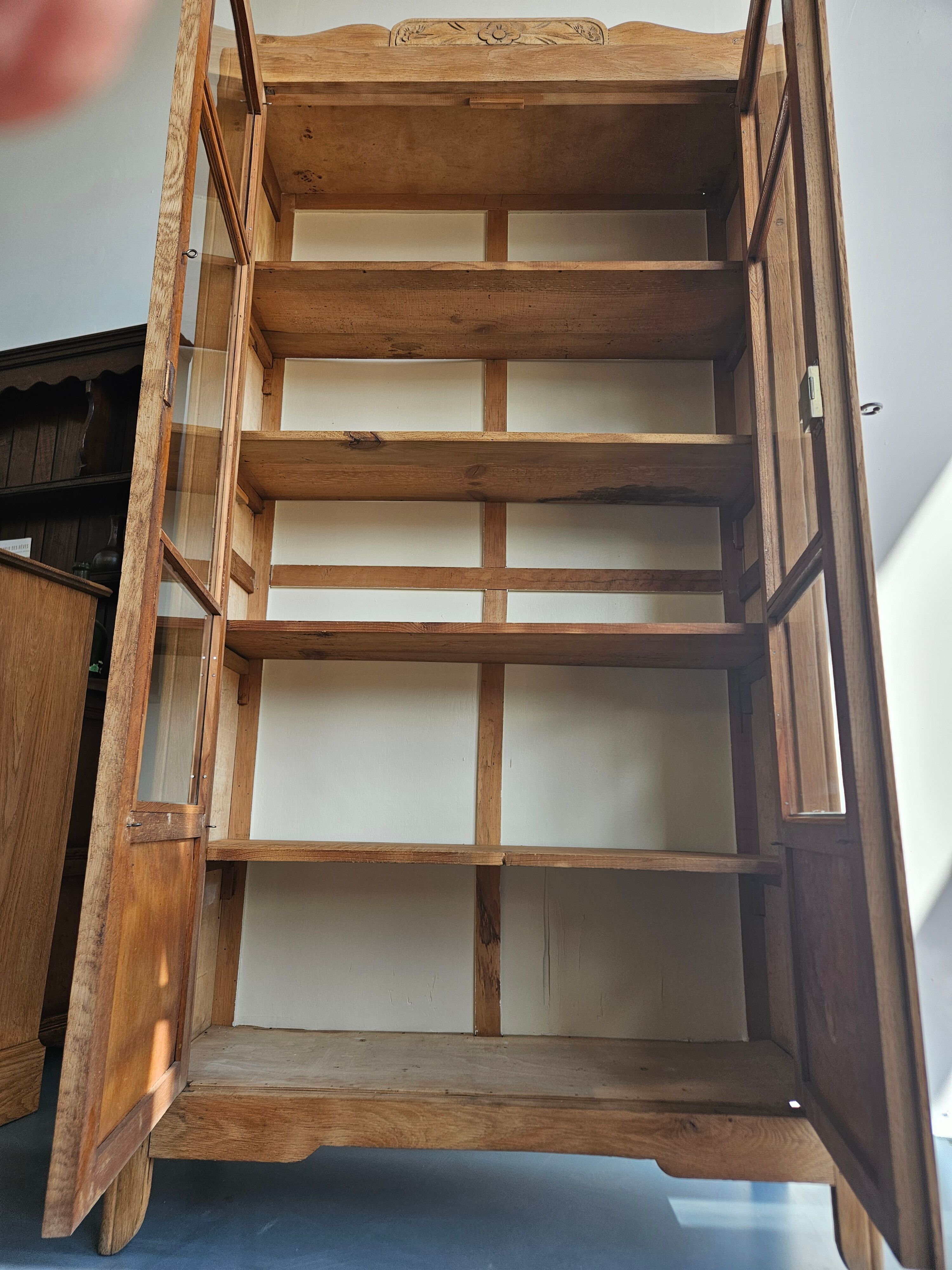 Glass-fronted Parisian wardrobe