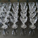 Vintage crystal glasses by Arques model Rambouillet
