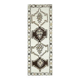 1970s Vintage Turkish Hand-Knotted Wool Cotton White Runner Rug  115x342