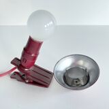 NOS red bakelite accent art deco lamp