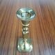Duo of brass candle holders
