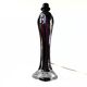 Stunning Vintage Crystal tall purple table lamp from BG Specialkristall, Ekeberga Sweden mid-century