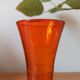Vintage 70's pop soliflore vase - Hand-carved decor