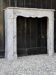 Pompadour model fireplace in blue Turquin marble from around 1880, one pair available.
