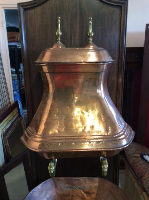 Old complete copper fountain