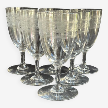 Set of 6 water glasses Baccarat