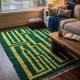 Contemporary green rug - 292 x 255 cm