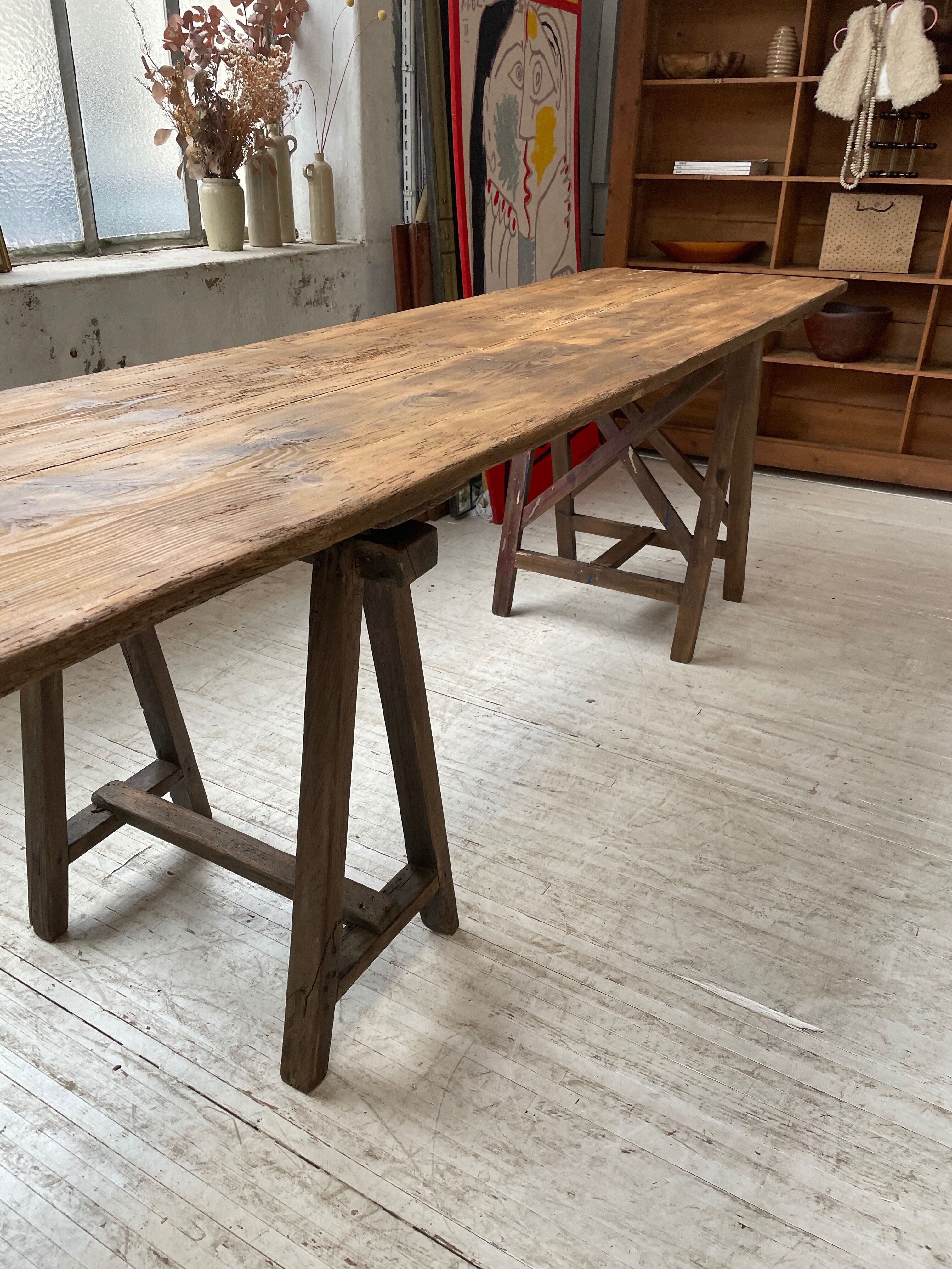 Guinguette table XXL 4m trestles