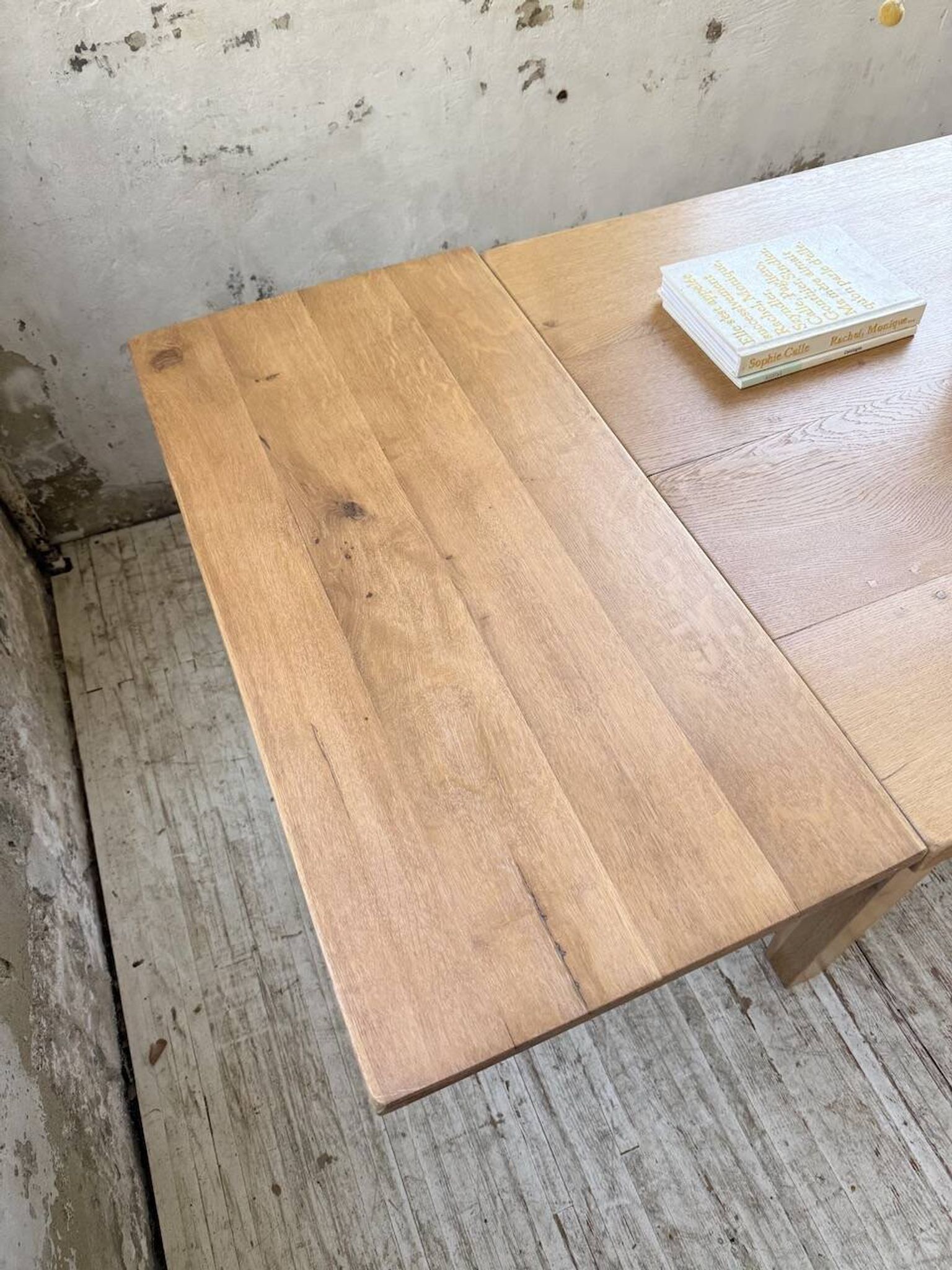 Table de ferme extensible en chêne massif