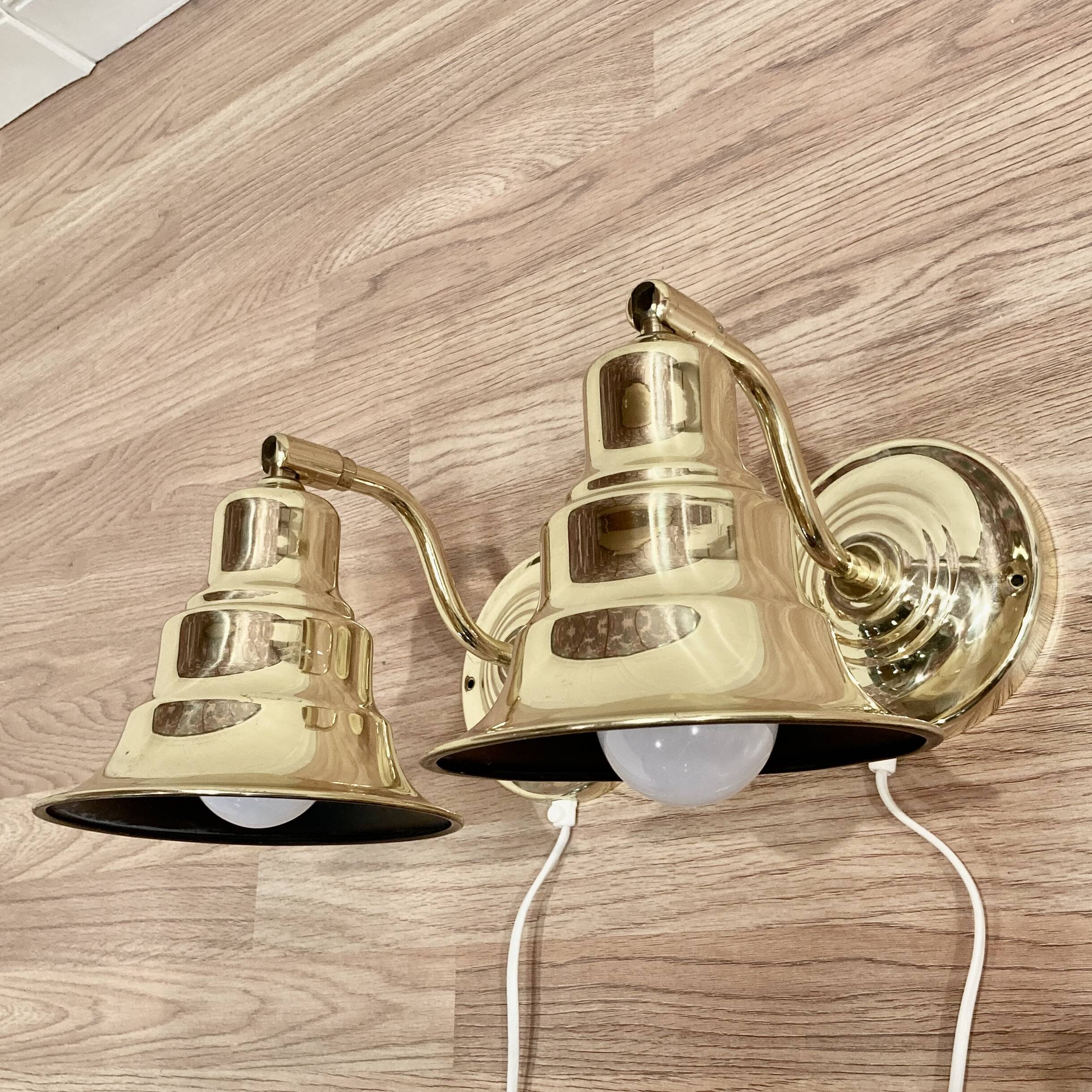 Paire d'appliques modulables scandinaves, 1960